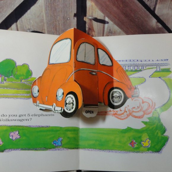 Bennetts Cerf's Vtg Pop-up Sillies riddles Childrens book. 70's Random house - Picture 2 of 5